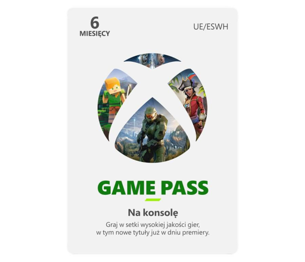 MICROSOFT Xbox Game Pass na Konsolę 6 Miesięcy - 568127 - zdjęcie